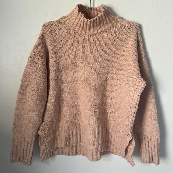 Magaschoni Turtleneck Sweater Wool Silk Blend Size S - Picture 1 of 4